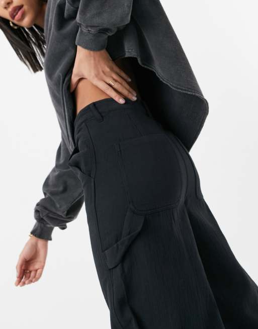 Joggers negros holgados de bambula de ASOS DESIGN, 3 de 4