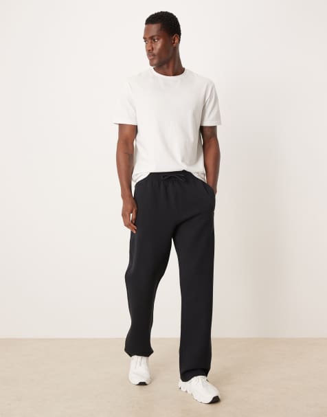 Joggers negros holgados de felpa YPB de Abercrombie & Fitch - view 1