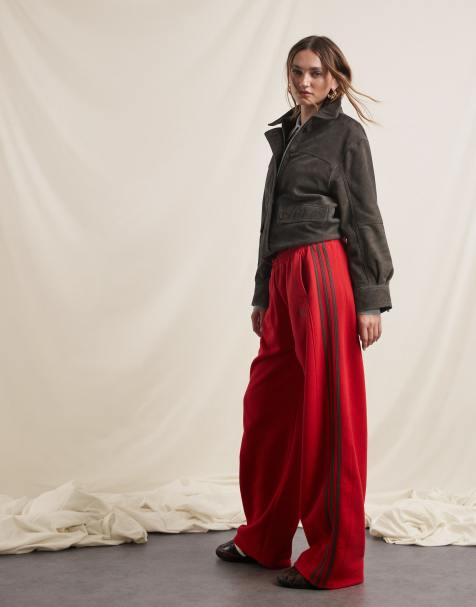 Joggers rojos de pernera barrel de adidas Originals x ASOS - view 1