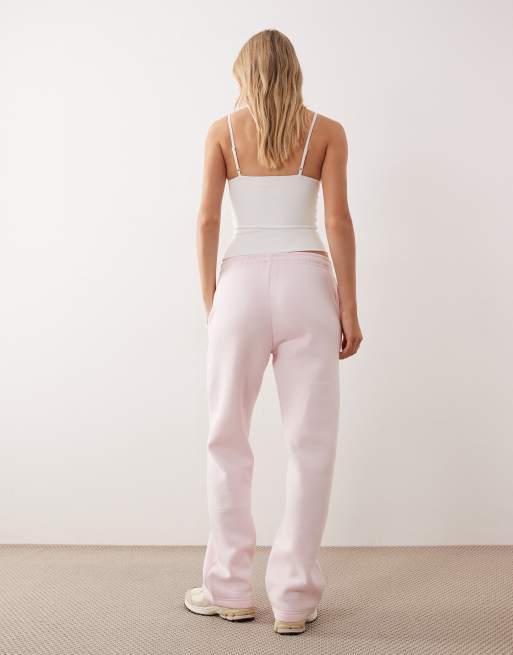 Joggers rosa claro de pernera recta y corte suelto de Gina Tricot (parte de un conjunto), 2 de 5