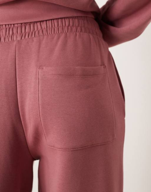 Joggers rosa pétalo extragrandes con detalle de bajos vueltos e interior afelpado de ASOS DESIGN, 2 de 5