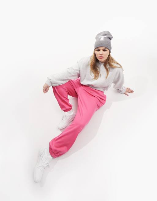 Joggers rosas Ultimate de ASOS DESIGN Curve (parte de un conjunto)