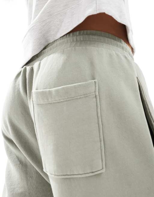 Joggers verde lavado unisex de corte tapered con bolsillos cargo de ASOS DESIGN, 4 de 4