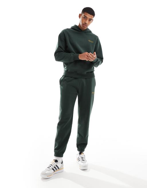 Joggers verde oscuro con logo de texto de Abercrombie & Fitch (parte de un conjunto) , 2 de 5