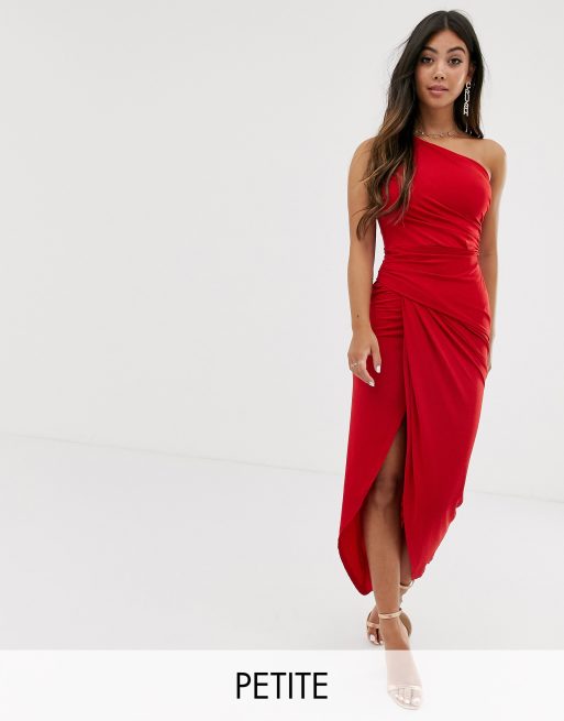 Petite red discount formal dress