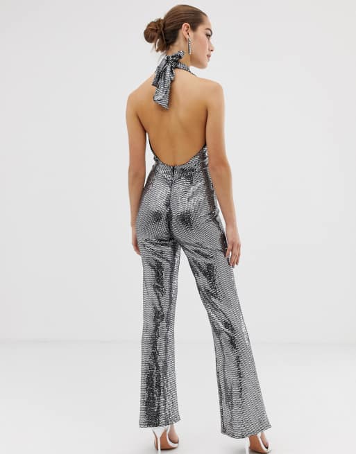 Petite cheap silver jumpsuit