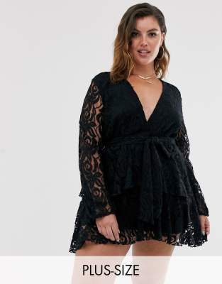 john zack plunge skater dress