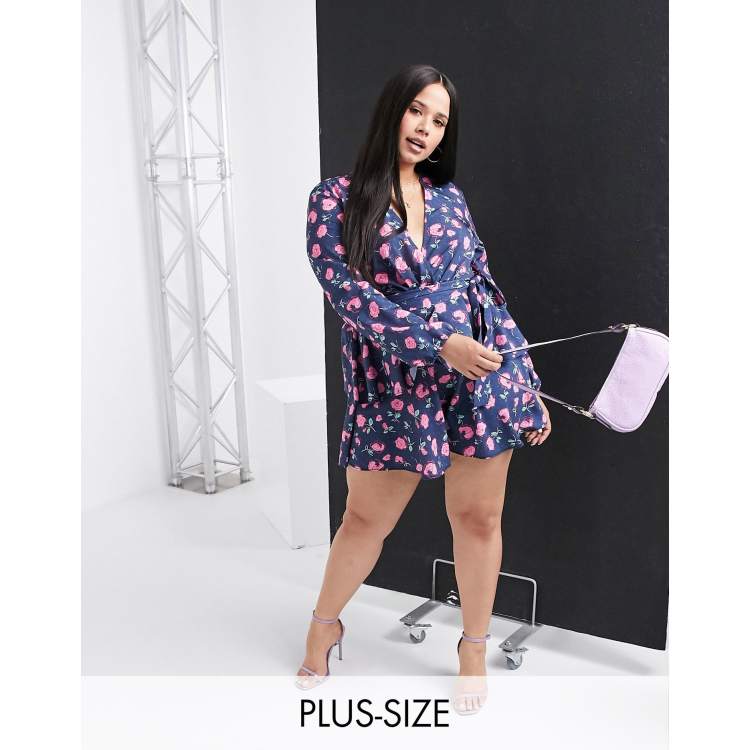 Plunge front skater dress sales
