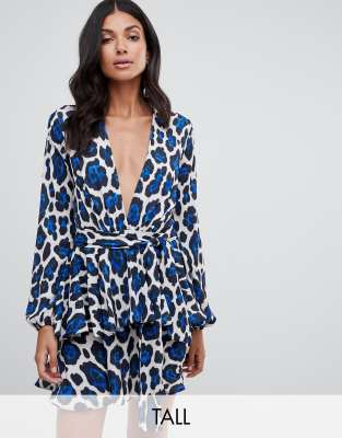 john zack leopard print dress