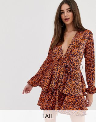john zack leopard print dress