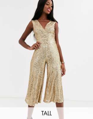 gold jumpsuit asos