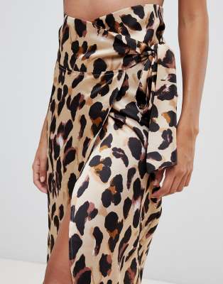 john zack leopard skirt