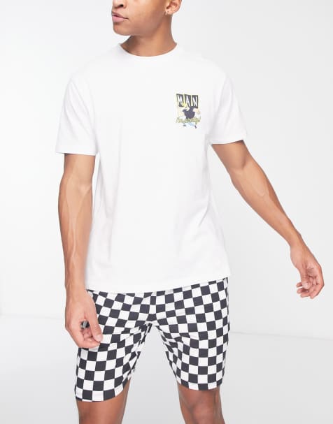 Johnny Bravo – Svartvit schackrutig pyjamas med shorts - view 1