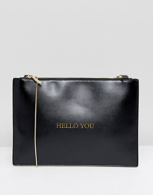 Johnny Loves Rosie Hello You Clutch Bag