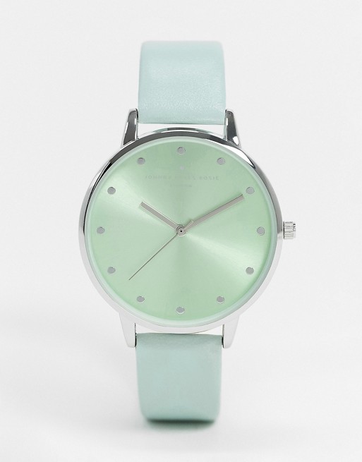 Johnny Loves Rosie watch with mint dial