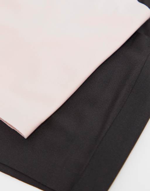 Jojoe - Confezione da 2 brassière con scollo a V in tessuto doppiato nera e color cipria - MULTI, 4 di 4