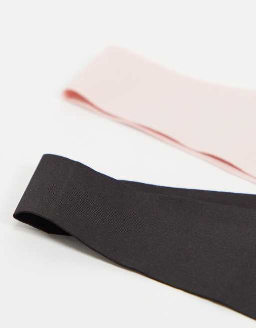 Jojoe - Set van 2 bralettes met V-hals in zwart en beigeroze - MULTI, 3 van 4