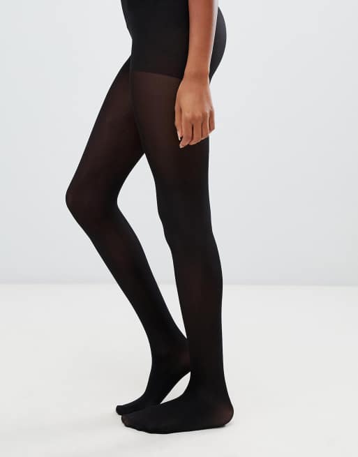 Jonathan Aston 100 denier gloss opaque tights in black