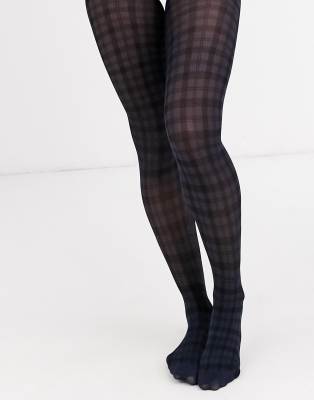 plaid pantyhose