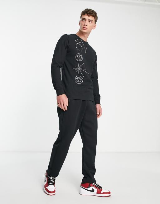 Jordan – 23 Engineered – Czarny T-shirt z długimi rękawami, 3 z 4