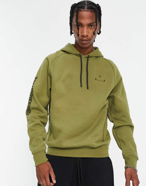 Jordan 23 Engineered hoodie in khaki green ASOS