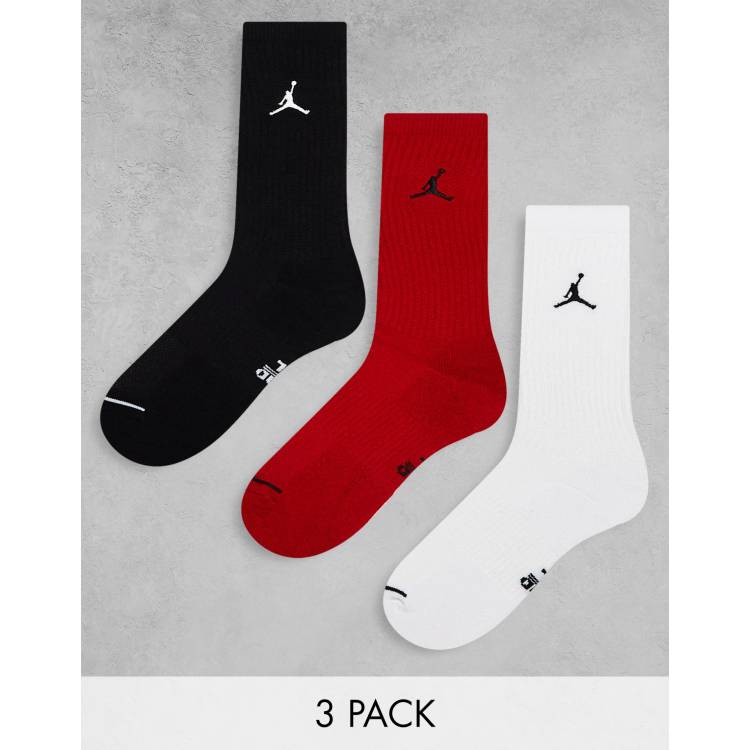 Jordan store socks red