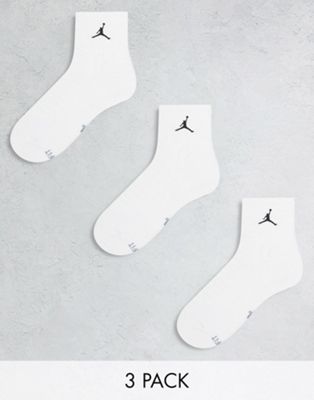 Jordan 3 pack flight quarter 2.0 socks in white