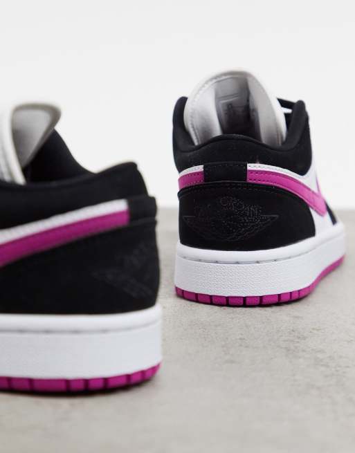 Jordan Air 1 Baskets basses Blanc rose et noir ASOS