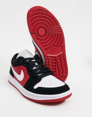 jordan basse rouge noir