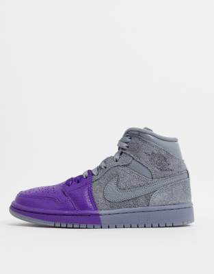 air jordan 1 mid blue grey