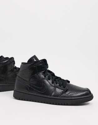 jordan 1 snakeskin black