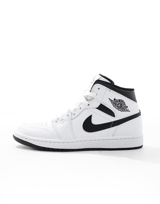 Jordan – Air 1 Mid – Vita träningsskor med medelhöga skaft, 2 av 5