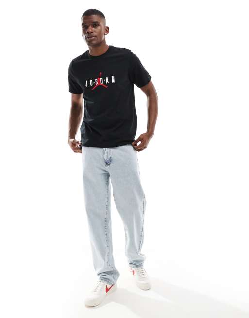 Jordan Air – Czarny T-shirt ze stretchem z logo, 2 z 4