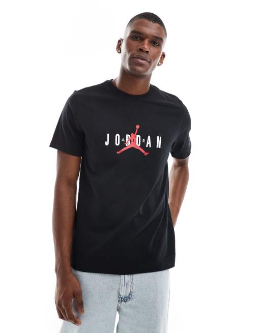 Jordan Air – Czarny T-shirt ze stretchem z logo, 3 z 4