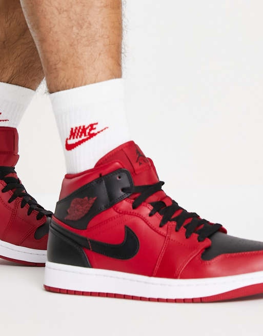 Jordan Air Jordan 1 Baskets mi montantes Rouge et noir