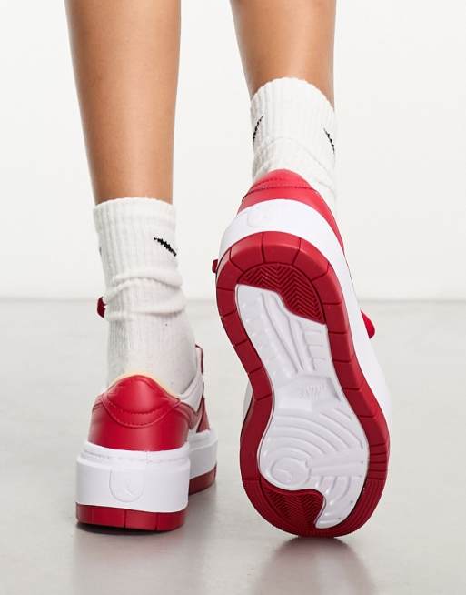 Jordan Air Jordan 1 Elevate Baskets basses Blanc et rouge feu