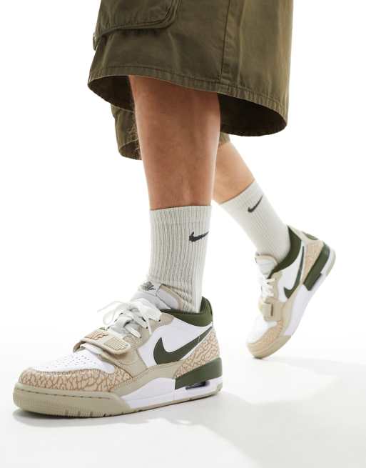 Jordan Air Legacy 312 Low PSG trainers in white and beige ASOS