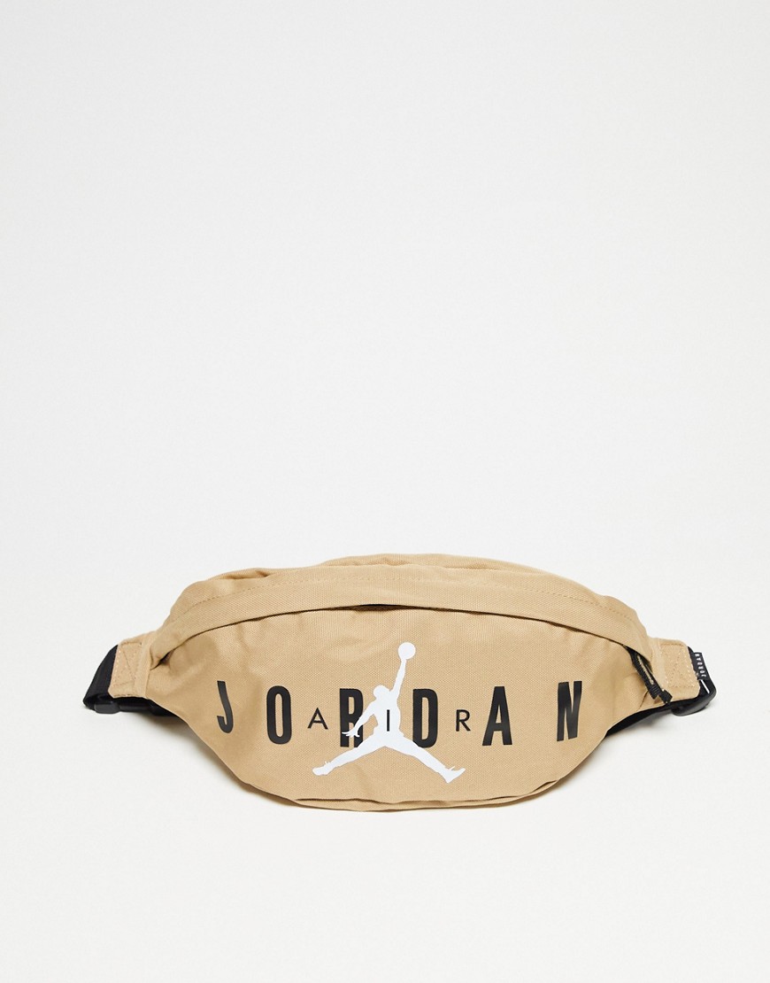 Jordan Air logo crossbody bag in stone-Neutral