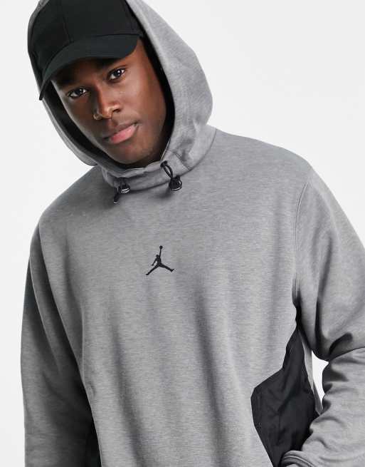 Jordan Air statement fleece hoodie in grey