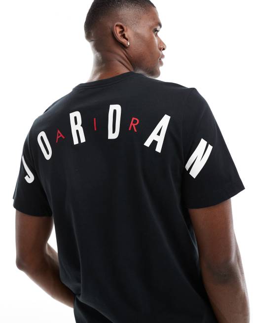 Jordan Air - T-shirt met stretch en logo in zwart