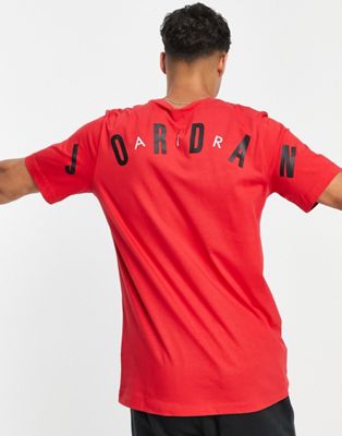 Jordan Air t-shirt with back print in fire red
