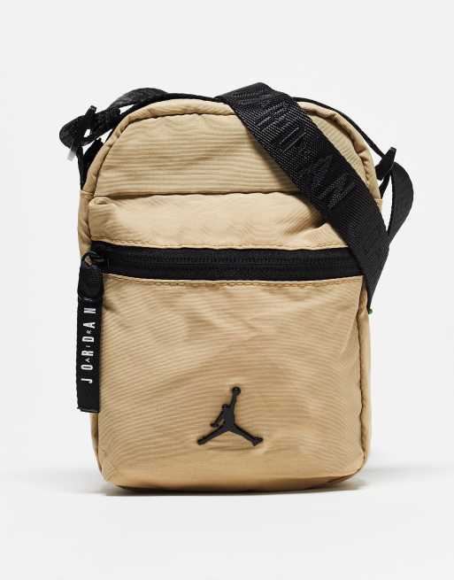 Jordan Airborne flight bag in beige | ASOS