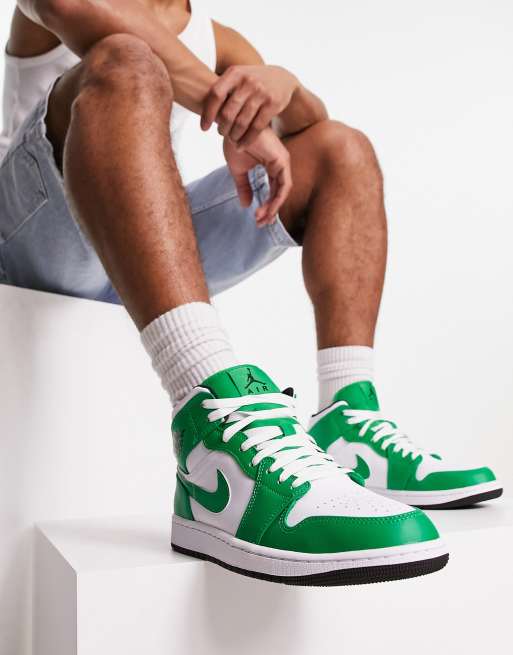 Jordan 1 best sale verte et blanche