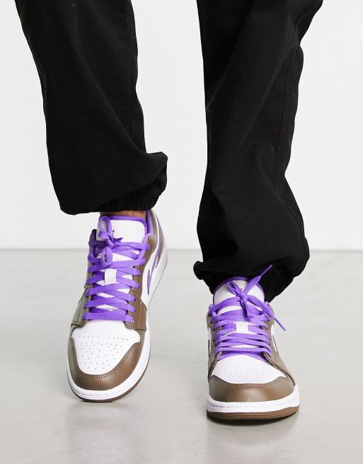 Purple Scarpe Viola Sneakers Scarpe Jordan Mid Viola Basse Court