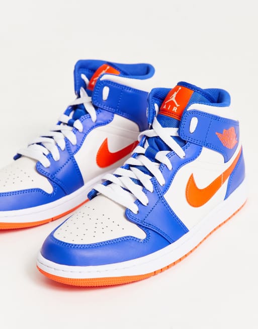 Orange and shop blue retro 1