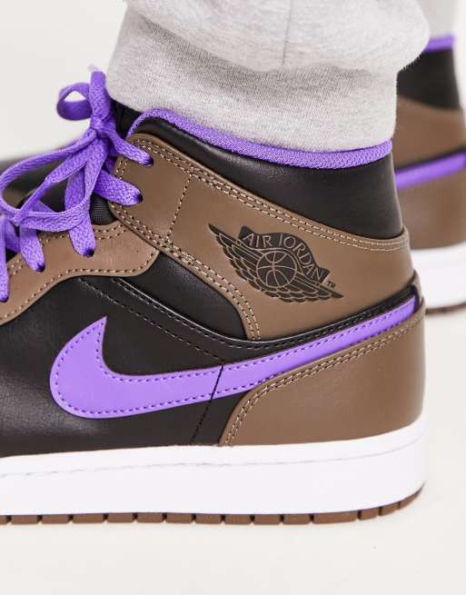 Purple and store gold jordan 1