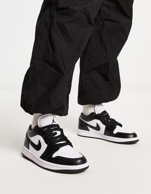 Jordan AJ1 Baskets basses Noir et blanc ASOS