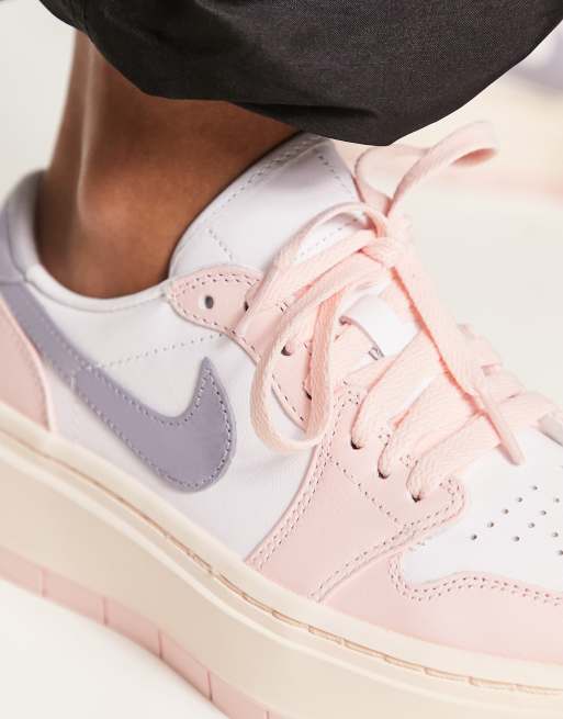 Jordan AJ1 Elevate platform low trainers in atmosphere pink