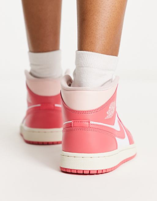 Jordan AJ1 Mid Baskets mi hautes Corail