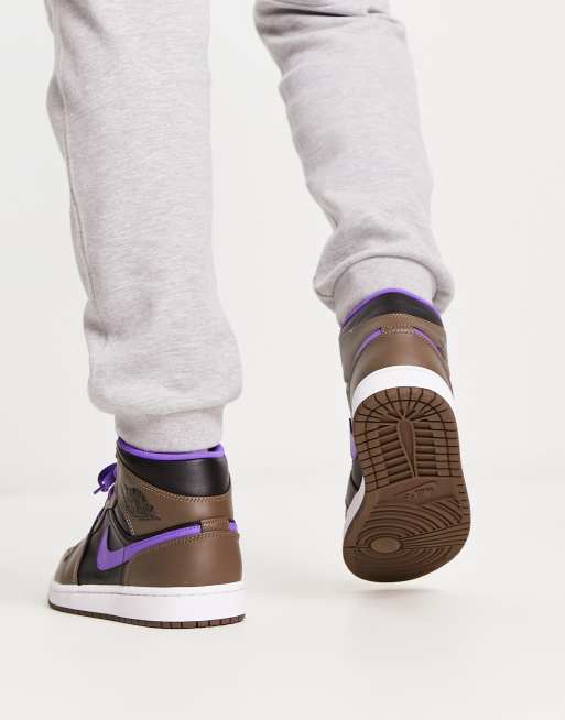 Jordan 1 hot sale mid violet